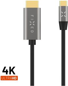 Fixed video kábel s konektormi USB-C na HDMI, 2m, sivý