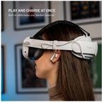 Fixed VR Power Headstrap náhlavný popruh s batériou pre Meta Quest 3/3S, 6 000 mAh, biely