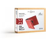 Fixed Wallet kožená peňaženka pre AirTag z pravej kože, červená