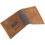 Fixed Wallet Kožená peňaženka z pravej hovädzej kože, hnedá