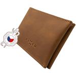 Fixed Wallet Kožená peňaženka z pravej hovädzej kože, hnedá
