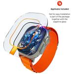 Fixed zafírová ochrana displeja pre Apple Watch Ultra s oceľovým rámčekom