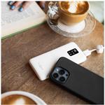 Fixed Zen 10 powerbanka s LCD displejom a výstupom PD 20W, 10 000 mAh, biela