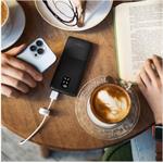 Fixed Zen 10 powerbanka s LCD displejom a výstupom PD 20W, 10 000mAh, čierna