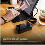 Fixed Zen 10 Pro powerbanka s LCD displejom a výstupom 30W, 10 000 mAh, čierna