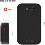 Fixed Zen 10 Pro powerbanka s LCD displejom a výstupom 30W, 10 000 mAh, čierna
