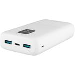 Fixed Zen 20 powerbanka s LCD displejom a výstupom PD 20W, 20 000 mAh, biela