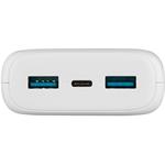Fixed Zen 20 powerbanka s LCD displejom a výstupom PD 20W, 20 000 mAh, biela
