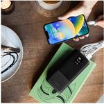 Fixed Zen 20 powerbanka s LCD displejom a výstupom PD 20W, 20 000 mAh, čierna