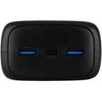 Fixed Zen 30 powerbanka s LCD displejom a výstupom PD 20W, 30 000 mAh, čierna
