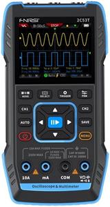 Fnirsi 2C53T 3 v 1, prenosný osciloskop multimeter generátor signálu