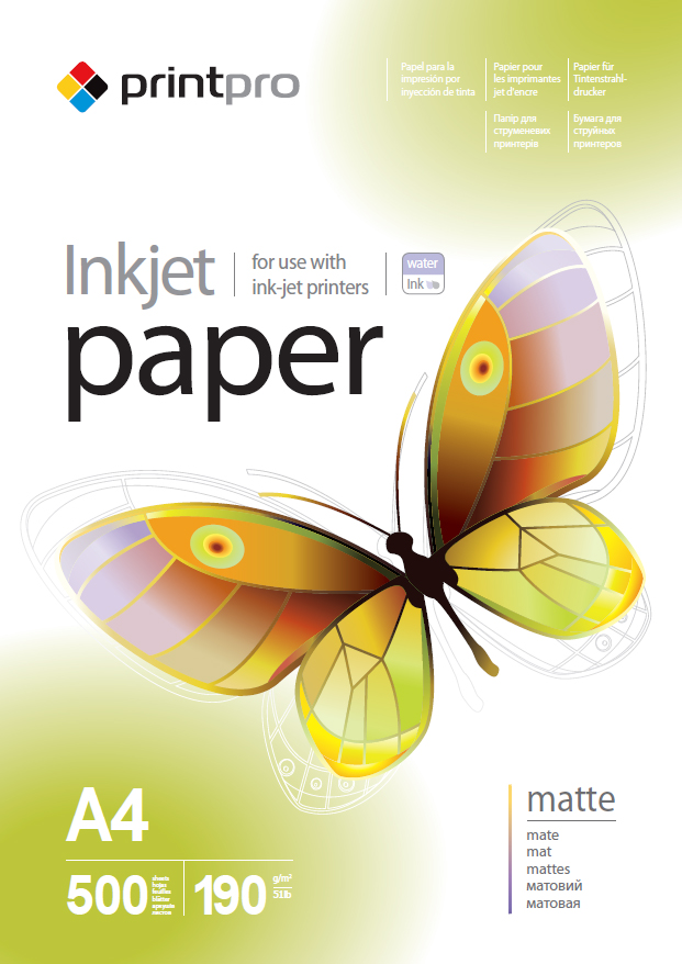 Fotopapier PrintPro matný 190g/m2,500ks,A4