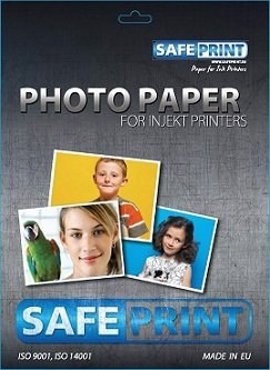 Fotopapier SafePrint Atrament samolepiaci, lesklý, 135g, A4, 20 listov