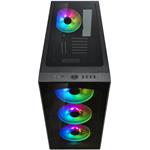 Fractal Design Define S2 Vision RGB Midi-Tower, Tempered Glass - čierna