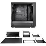 Fractal Design Meshify Mini C, čierna s oknom z temperovaného skla