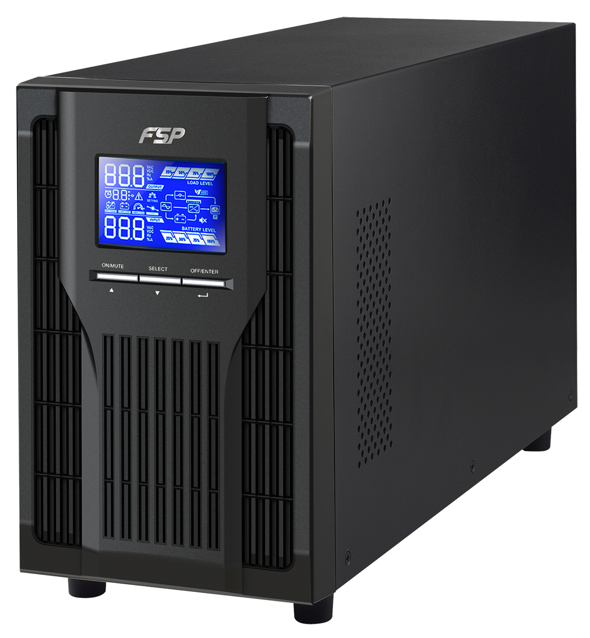 FSP UPS CHAMP 1K, tower Schuko, 1000 VA/900 W, online, (rozbalené)