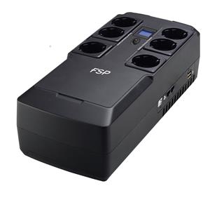 FSP UPS NanoFit 800, 800 VA, 2xUSB power, LCD, RJ45, offline