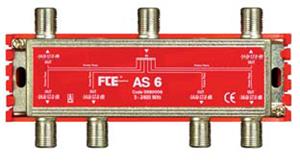 FTE rozbočovač AS 6, rozsah 5-2400 MHz, F-konektor