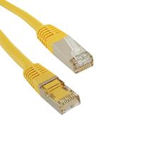FTP patch kábel, Cat6, 0.25m, žltý