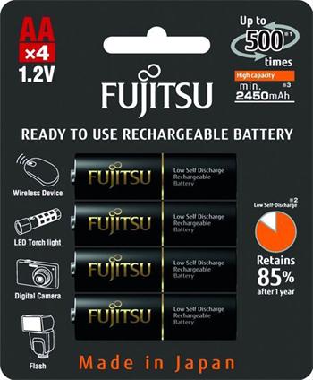 Fujitsu prednabité batérie BLACK R06/AA, 2500, blister 4ks