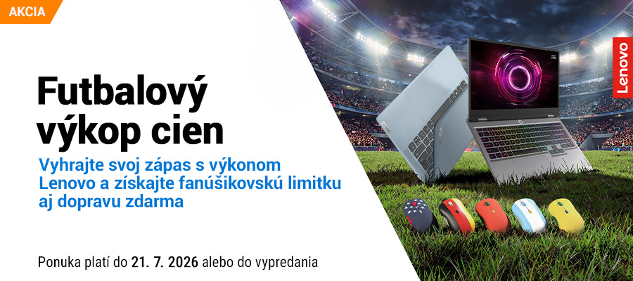 Futbalový výkop cien s Lenovo