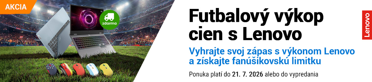 Futbalový výkop cien s Lenovo