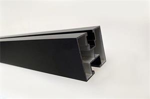 FVE čierny hliníkový AL profil H 40x40, dĺžka 2200mm pre M10 hlavu