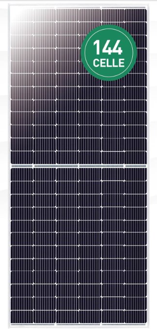 FVE Fotovoltaický solární panel PhonoSolar PS460M4H-24/TH(30MM) 1500V, 460W, Mono, stříbrný rám
