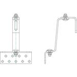 FVE strešný hák na škridlovú strechu, DC-L typ Vario 150