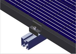 FVE úchyt krajní "Z" pro fotovoltaický panel, černá, 35mm