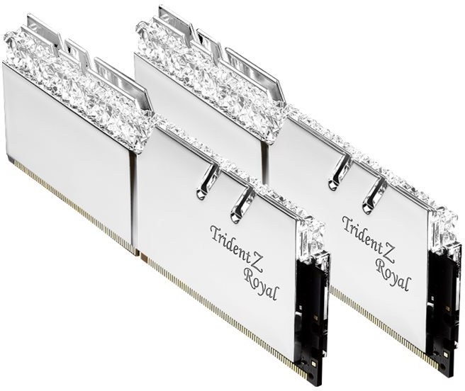 G.Skill Trident Z Royal, 16GB (2x8GB), 4800 MHz, DDR4, strieborná