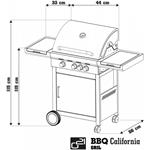 G21 California BBQ Premium line, plynový gril + liatinový plat