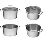 G21 Gourmet Magic, hrniec s cedidlom a pokrievkou, 28 cm, nerez