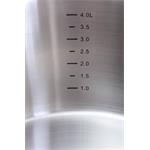 G21 Gourmet Magic, hrniec s cedidlom a pokrievkou, 28 cm, nerez