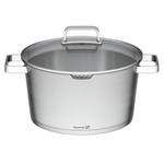 G21 Gourmet Magic, hrniec s cedidlom a pokrievkou, 28 cm, nerez