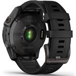 Garmin fenix 7 Sapphire Solar, Carbon Gray DLC Titanium, Black Band