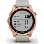 Garmin fenix 7S Solar, Rose Gold, Light Sand Band