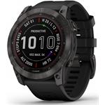 Garmin fenix 7X Sapphire Solar, Carbon Gray DLC Titanium, Black Band