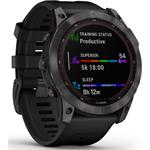 Garmin fenix 7X Sapphire Solar, Carbon Gray DLC Titanium, Black Band