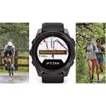 Garmin fenix 8 - 43mm, AMOLED, Sapphire, Soft Gold, Fog Gray/Dark Sandstone