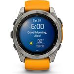 Garmin fenix 8 - 51mm, AMOLED, Sapphire, Titanium, Spark Orange/Graphite