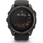 Garmin fenix 8 - 51mm, Sapphire Solar, Carbon Gray DLC Titanium, Black/Pebble Gray
