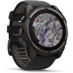 Garmin fenix 8 - 51mm, Sapphire Solar, Carbon Gray DLC Titanium, Black/Pebble Gray