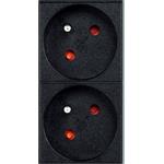 Gembird 19" rozvodný panel 9x zásuvka (typ E) FR/SCHUKO, 2,0m čierny