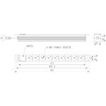 Gembird 19" rozvodný panel 9x zásuvka (typ E) FR/SCHUKO, 2,0m čierny