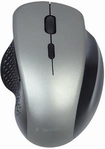 Gembird bezdrôtová ergonomická myš, čierno - strieborna