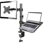 Gembird držiak pre monitor + notebook, čierny