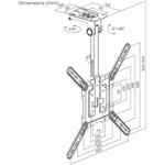 Gembird držiak stropný na TV 23-55", (20kg)