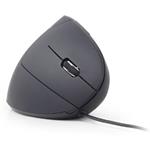 Gembird ergonomická optická myš, USB, čierna