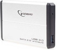 Gembird externý box USB 3.0, 2,5'' SATA, strieborný hliník, HDD/SSD